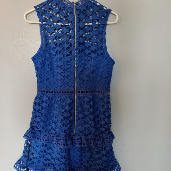 Blue Lace Venus Dress - Picture 2 of 3